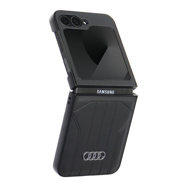 Audi Synthetic Leather MagSafe Case for Samsung Galaxy Z Flip 6 - Black