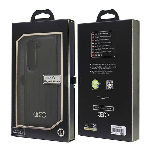 Audi Synthetic Leather MagSafe Case for Samsung Galaxy Z Fold 6 - Black