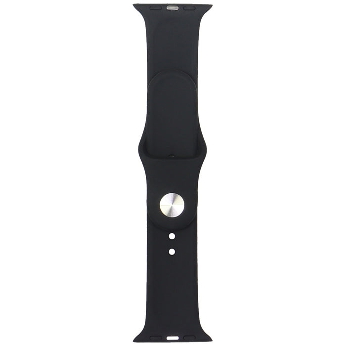 Audi Geometric Pattern Silicone Watch Strap for Apple Watch 44 / 45 / 46 / 49 mm - black
