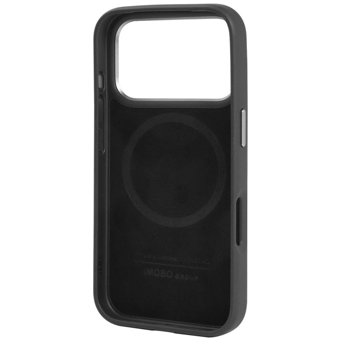 Audi R8 Genuine Leather MagSafe Case for iPhone 17 Pro - Black and Red