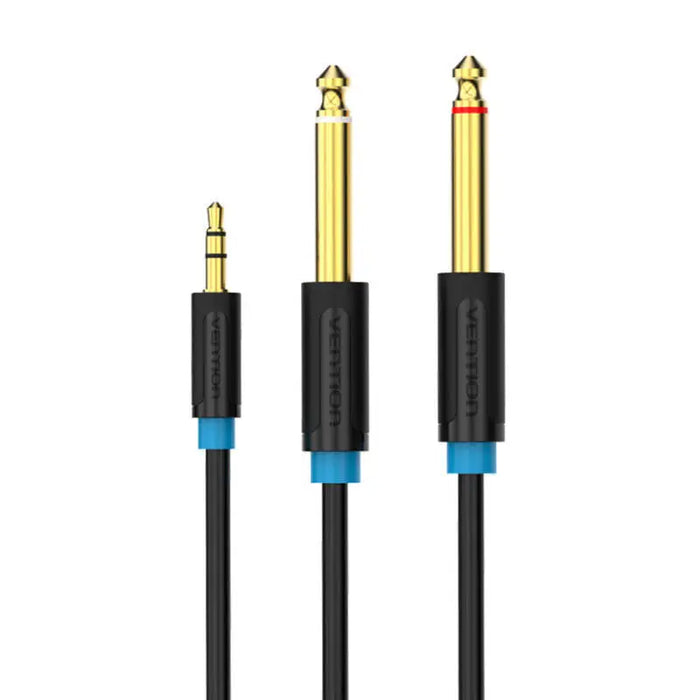 Audio Cable 3.5mm TRS to 2x 6.35mm Vention BACBH 2m (black) - Audio cables<<<Audio<<<InnproXML