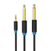 Audio Cable TRS 3.5mm to 2x 6.35mm Vention BACBJ 5m Black - Audio cables<<<Audio<<<InnproXML