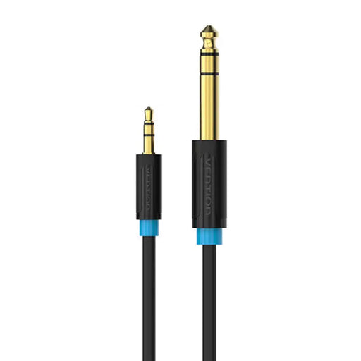 Audio Cable TRS 3.5mm to 6.35mm Vention BABBG 1,5m Black - Audio cables<<<Audio<<<InnproXML