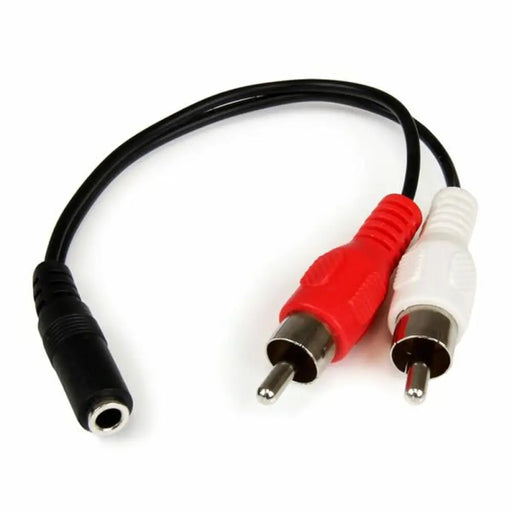 Audio Jack (3.5mm) to 2 RCA Cable Startech MUFMRCA Black 0,15 m - Електроника Телевизори<<<Компютри|