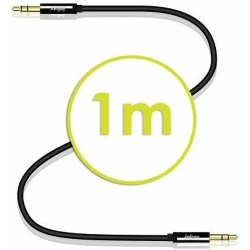 Audio Jack Cable (3.5mm) Akashi ALTJ 35 B 1 m Black - Електроника Телевизори<<<Компютри| Електроника<<<BigBuy&&&Аудио и