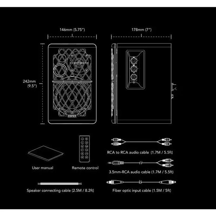 Аудио система Edifier R1280DB + 2.0 Black - Аудио системи<<<Аудио<<<ТВ Аудио Gaming<<<ZoraSite