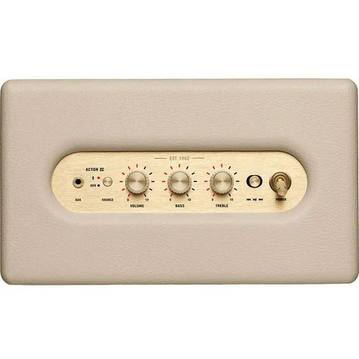 Audio system MARSHALL ACTON III BLUETOOTH CREAM - Аудио системи<<<Аудио<<<ТВ Аудио Gaming<<<ZoraSite&&&Аудио