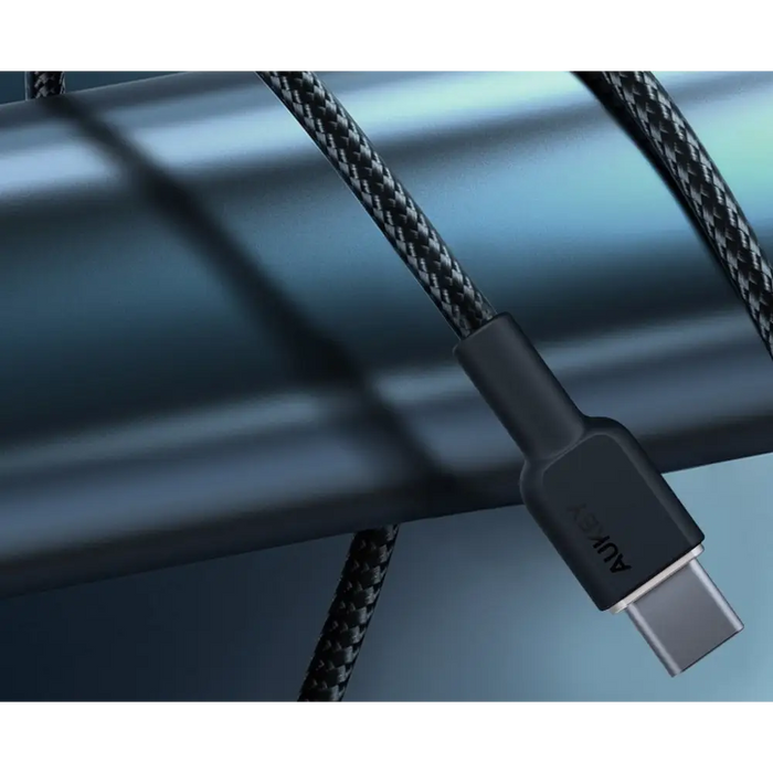 AUKEY CB-NCC2 USB-C Type-C Power Delivery PD 60W 3A 1.8m Nylon Black - USB cablesAKG-KAB<<<GSM accessoriesAKG<<<ActionPL