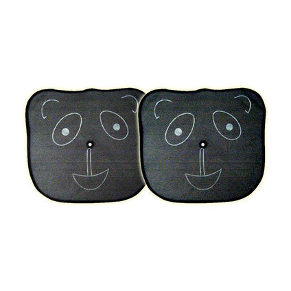 CAR BLINDS SUCTION SUCTION AUTO PRACTIC BLACK WITH PICTURE