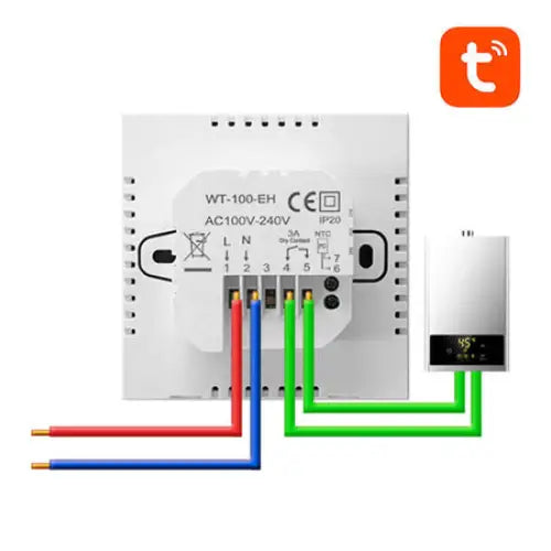 Avatto ZWT100 3A ZigBee smart DHW boiler thermostat TUYA - Thermostats<<<Heating control<<<Actuators<<<Smart