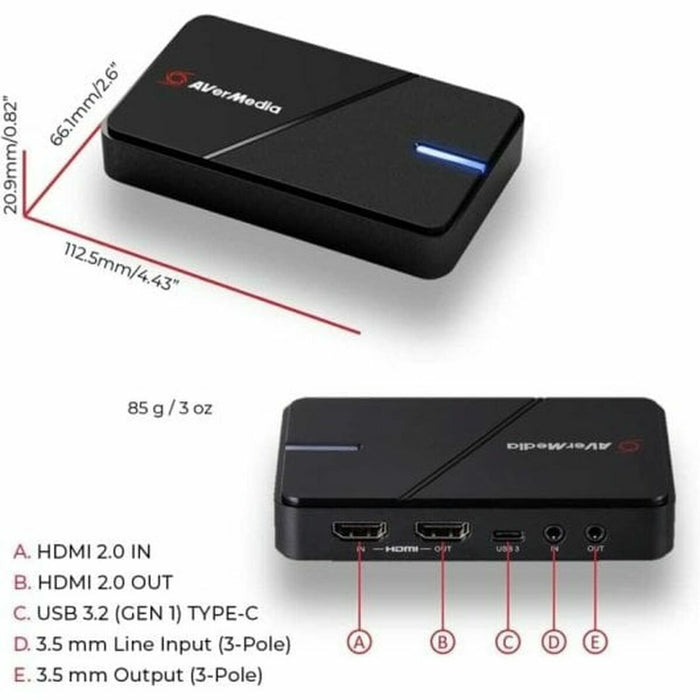 External capture AVerMedia LIVE Gamer Extreme 3 - 4K Plug&Play