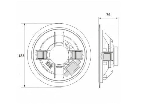 Ceiling speaker Avtek CS 606