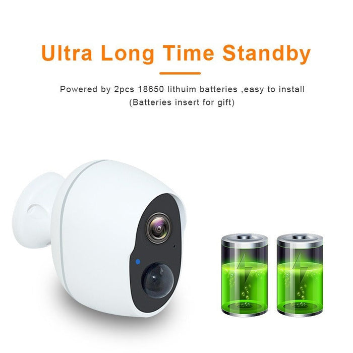 Autonomous Outdoor IP Camera 1080p HD, Jobs battery, WiFi Wireless, 2.0MP Camera