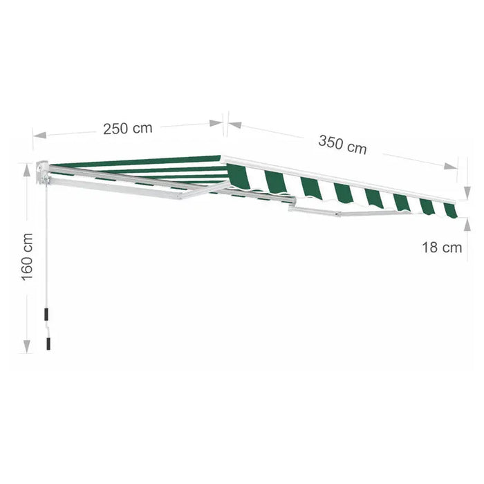 AWNING 350X250CM HD HD-8124 - Сенници<<<Чадъри сенници и шатри<<<Градина<<<Praktiker