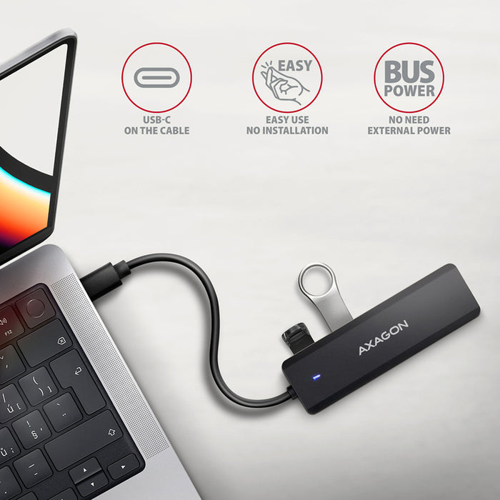 USB TRAVEL HUB AXAGON USB-C HUE-C1C