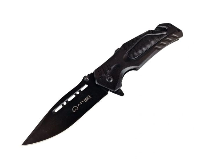 AZYMUT Rescue knife +belt cutter +glass breaker +case