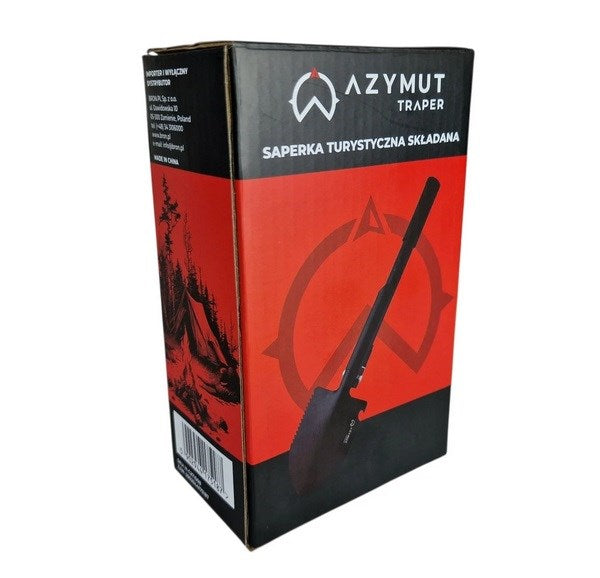 Tactical multifunctional shovel AZYMUT Trapper black +pack
