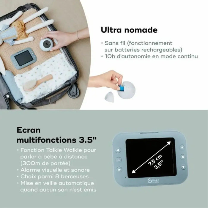 Baby Monitor Babymoov YOO ROLL - Сигурност Удома<<<Дом Градина<<<BigBuy&&&Бейбифони<<<Сигурност Удома<<<Дом