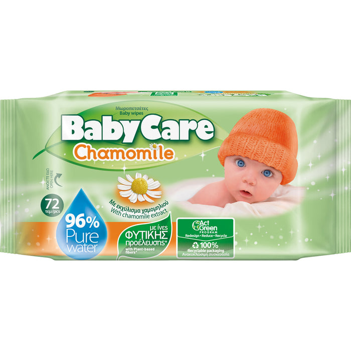 WET TOWELS CHAMOMILE 72 PCS BABYCARE