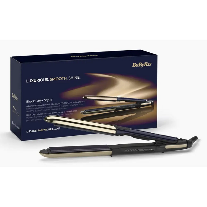 BaByliss ST484E hair styling tool Straightening iron Warm Black Gold 3.3 m - Hair straightenersAGD-PRO<<<Home Appliance