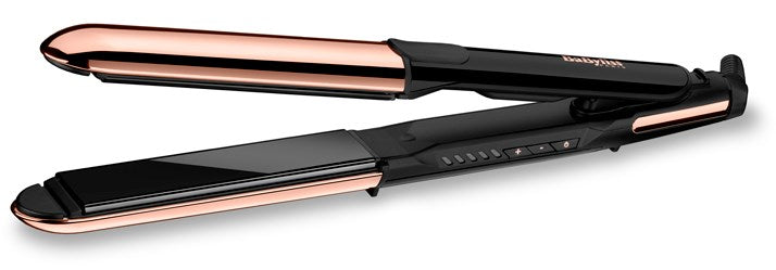 BaByliss Straight & Curl Brilliance Curling iron Warm Black, Rose 3 m