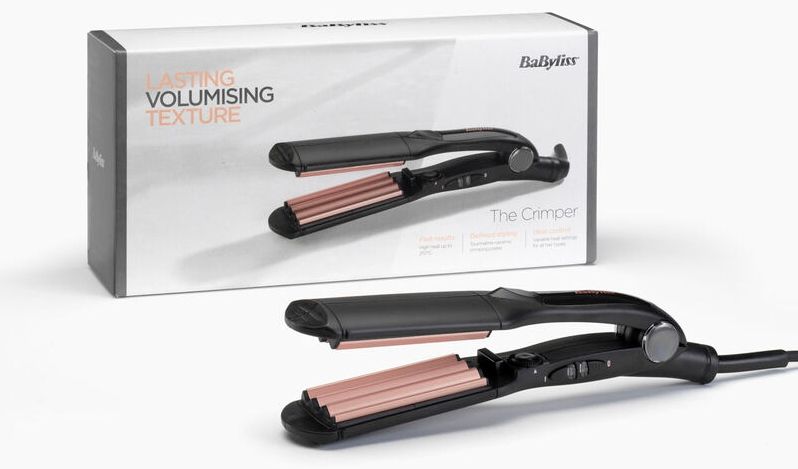 BaByliss The Crimper Texturizing iron Warm Black, Pink 70.9" (1.8 m)
