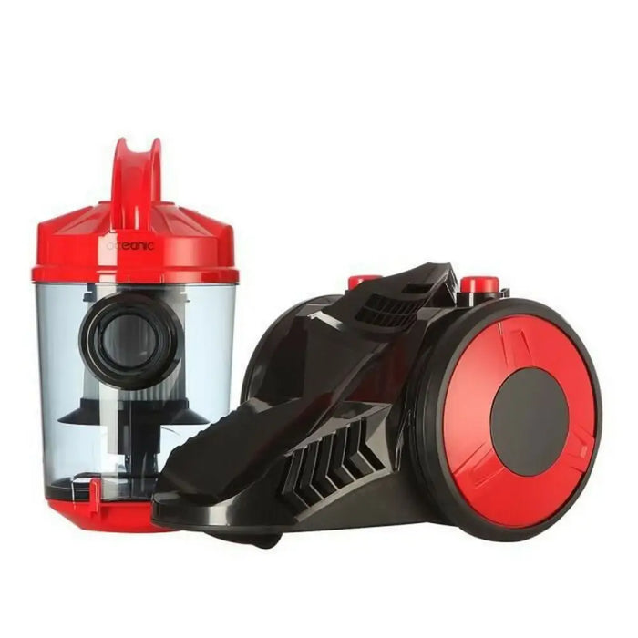 Bagless Vacuum Cleaner Oceanic VC10RBAX2 Black Red rouge 700 W - Почистване Прахосмукачки И Гладене<<<Дом