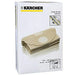 BAGS FOR VACUUM CLEANERS WD2.250 SET OF 5 PCS - KARCHER /6.904-322/ - Аксесоари за