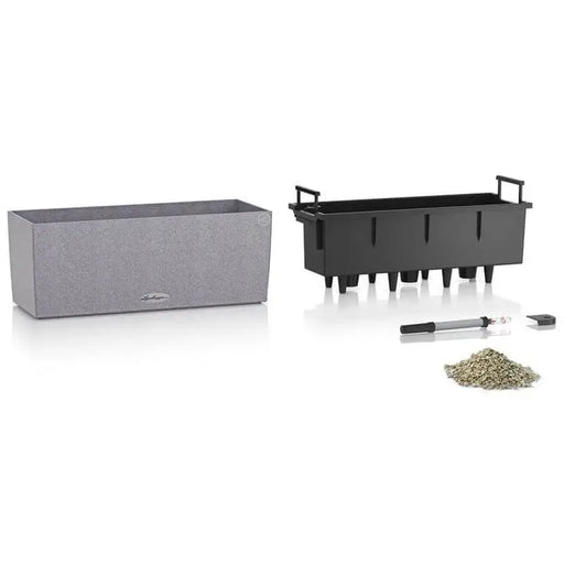 BALCONY 50CM LECHUZA STONE - Сандъци<<<Саксии кашпи и цветарници<<<Градина<<<Praktiker&&&Сандъци<<<Саксии кашпи и