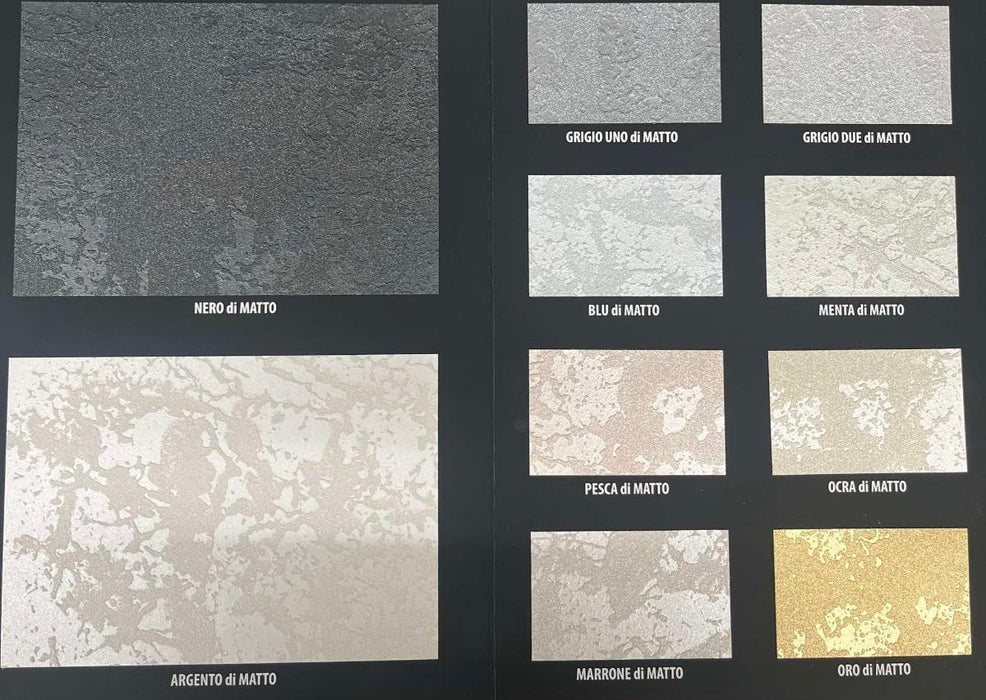 MATTE PLASTER WITH RELIEF MATTO NERO