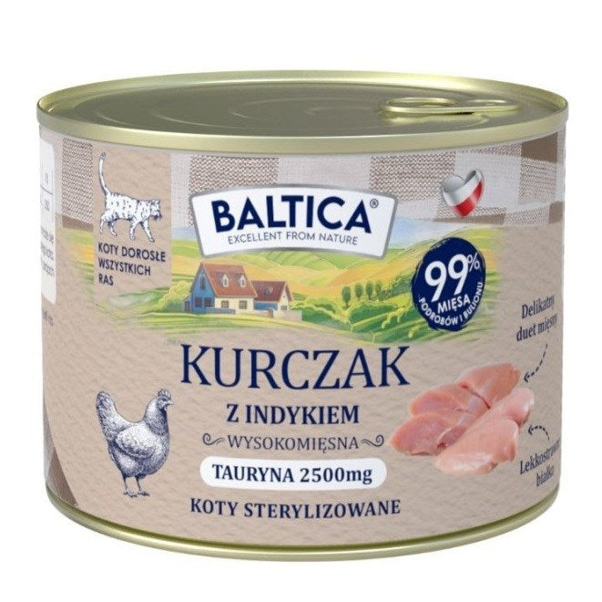 BALTICA Smaki regionów Chicken with turkey - wet cat food - 185g