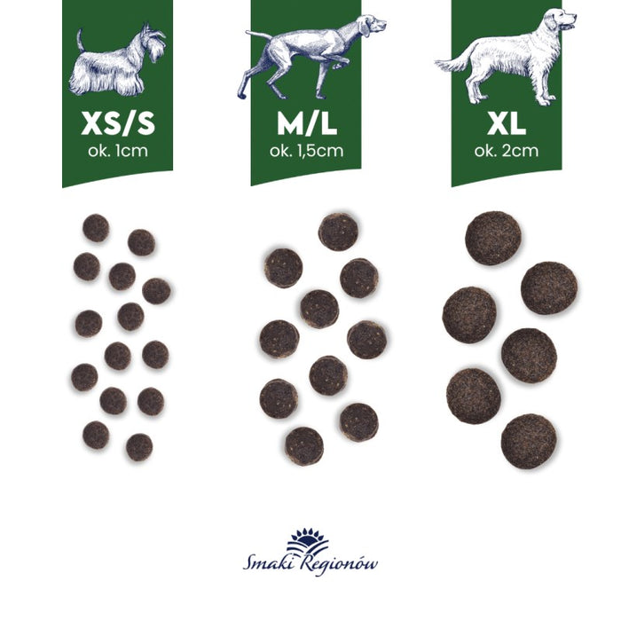BALTICA Smaki regionów Medium and large breeds Duck with pear - dry dog food - 12kg