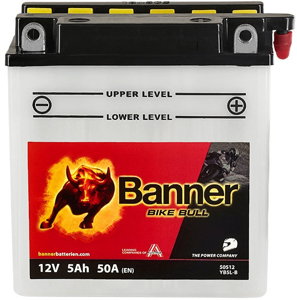 BANNER BIKE BULL YB5L-B 5AH 50A R+