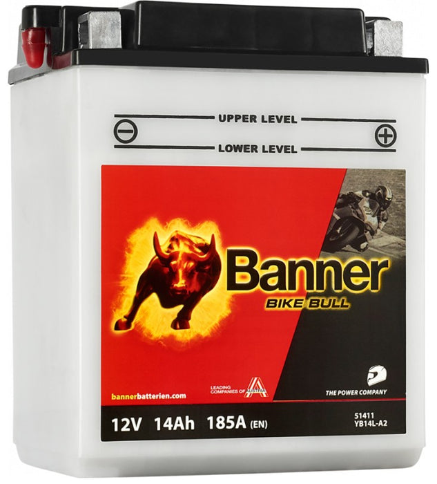 BANNER BIKE BULL YB14L-A2 14AH 185A R+