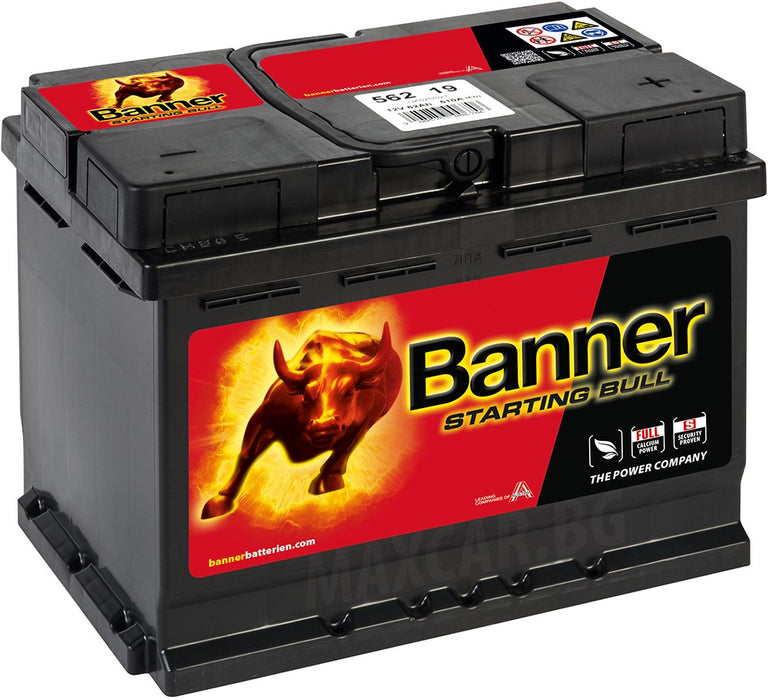 BANNER STARTING BULL 62AH 480A R+