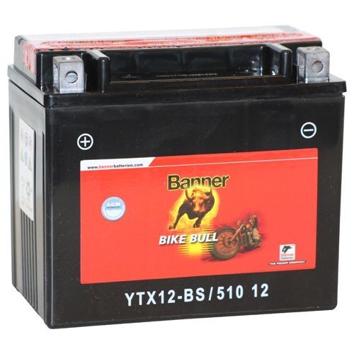 BANNER BIKE BULL AGM YTX12-BS 10AH 160A L+