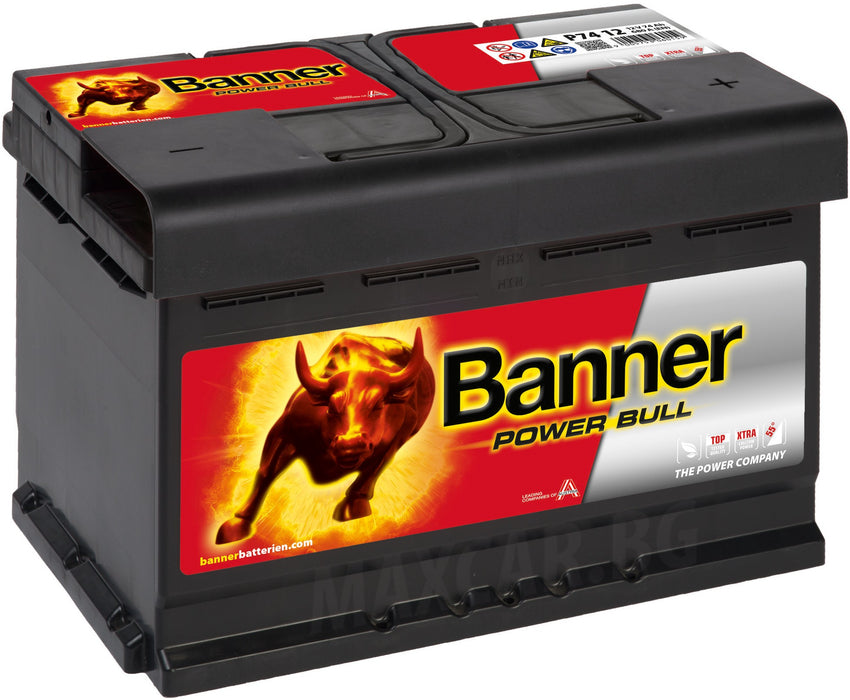 BANNER POWER BULL 74AH 680A R+