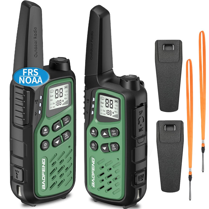 Walkie-Talkie Baofeng BF-T25E Green, 2 pieces