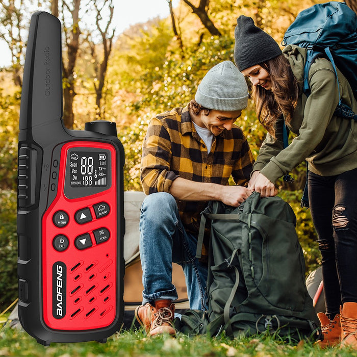 Walkie-Talkie Baofeng BF-T25E Red, 2 pieces