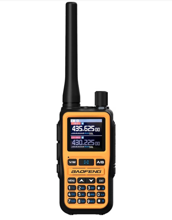 Baofeng UV-5R EU MINI USB-C Bluetooth VHF UHF Aviation Band Orange Walkie-Talkie
