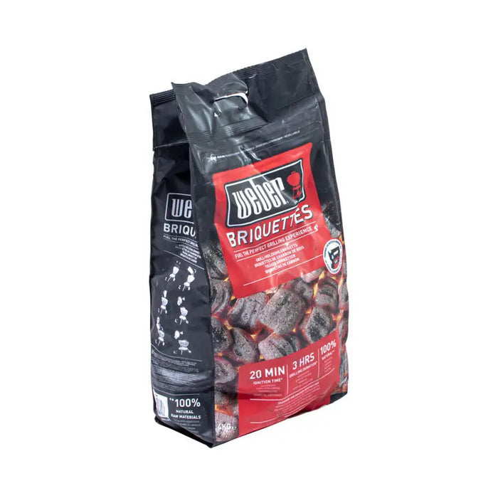 BARBECUE BRIQUETTES 4KG WEBER 17590 - Оборудване барбекю<<<Барбекю<<<Градина<<<Praktiker&&&Въглища и