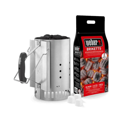 BARBECUE SET BRIQUETTE IGNITION DUBES AND CLIP WEBER WB 1247637 - Барбекю<<<Барбекю<<<Градина<<<Praktiker&&&Барбекюта