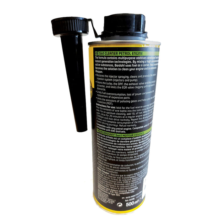 FUEL SYSTEM CLEANER-GASOLINE 5 IN 1 500ML BARDAHL