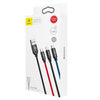 Baseus 3in1 Cable USB-C / Lightning / Micro 3,5A 0,3m (Black) - Combo Cables<<<USB cables<<<GSM