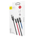 Baseus 3in1 Cable USB-C / Lightning / Micro 3,5A 0,3m (Black) - Combo Cables<<<USB cables<<<GSM
