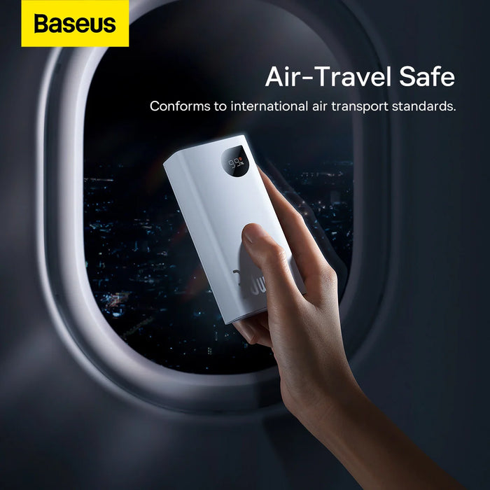 Baseus Adaman2 power bank with digital display 2x USB-A / 1x USB-C 10000mAh 30W - white