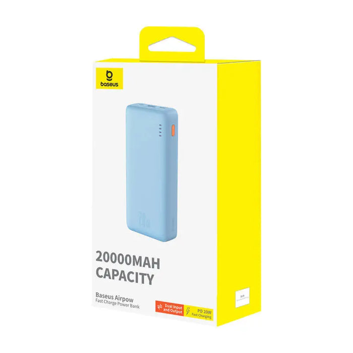 Baseus Airpow 20000mAh 20W powerbank (blue) - Powerbanks<<<GSM Accessories<<<InnproXML&&&Powerbanks<<<HurtelXML&&&Power
