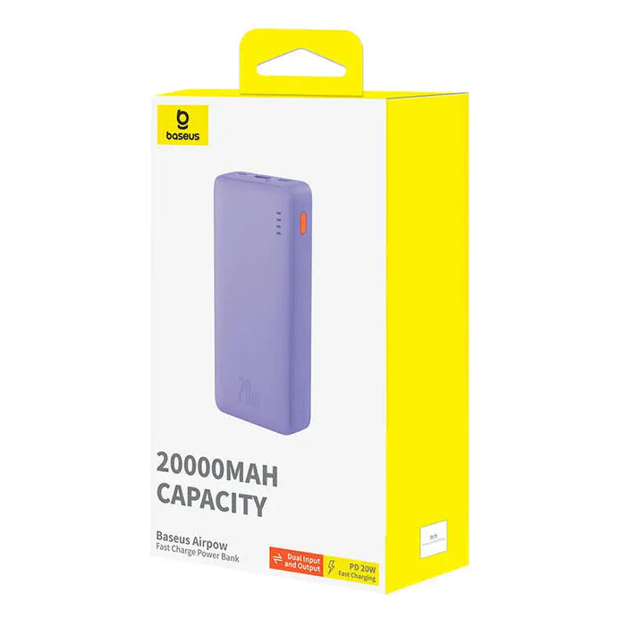Baseus Airpow 20000mAh 20W powerbank (purple) - Powerbanks<<<GSM