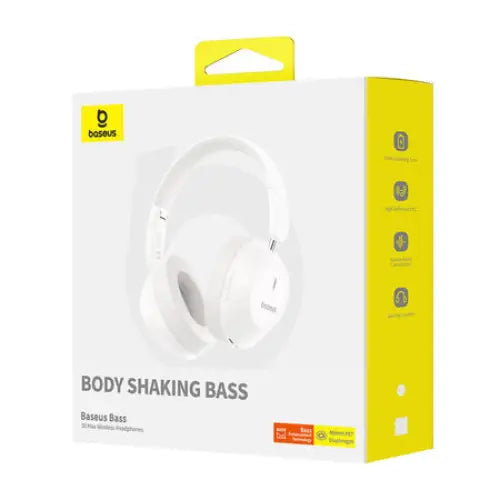 Baseus Bass 30 Max Wireless Headphones (white) - Over-ear<<<Wireless<<<Headphones<<<Audio<<<InnproXML&&&Headphones