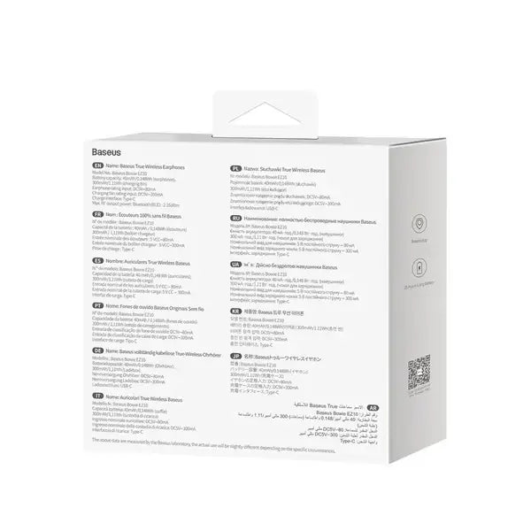 Baseus Bowie EZ10 TWS Bluetooth 5.3 wireless headphones - black - Audio<<<Основна<<<DunaXML&&&Headphones
